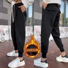 Männer Hosen 2024 Herbst/Winter Casual Fleece Verdickte Jogginghose Hosen Vielseitige Leggings Athletische Kleine Füße Harem