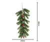 Decorative Flowers Christmas Wreaths For Front Door Green Garland Rattan Pine Needles Decorations Stair Windows Mantle