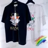 T-shirts pour hommes Lapin Peinture Casablanca T-shirt Tee Top Couple T-shirts en coton décontractés pour hommes femmes à l'intérieur des étiquettes T231214