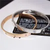 Designer Jewelry Woman Bracelet Rose Gold Sier Titanium Stainless Steel Diamond Bangles Nail Bracelets for Women17 18 19 21 20 22 Size