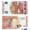 Halloween Supplies Prop 10 20 50 100 gefälschte Banknoten Film Kopie Geld Faux Billet Euro Play Collection und Geschenke219A Drop Delivery Toys Dho4U