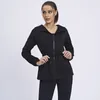 Camicie attive Yoga Giacca con cappuccio autunno e inverno Sport Fitness Cravatta in vita slim fit da donna ad asciugatura rapida Cappotto nero