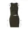 Casual Dresses European and American Style Dress 2-Piece Suit Women's Clothes Top Kirt Set