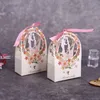 ギフトボックスパッケージングウェディングスイートキャンディー花嫁花groom花の花の小さな箱ゲストウェディングの恩恵をお願いしますパーティー用品2104219h