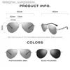 Gafas de sol CONI Piloto Gafas de sol Caon Fibra Brazo Gafas de sol para hombres Fotocromáticos Polarizados Doble Puente Marca Diseño Gafas BS3110L231214