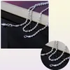 HELA 10PCSLOT Fashion Silver Necklace Chains2mm 925 Jewelry Silver Plated Double Water Wave Chain Necklace 16quot30Quo1666585