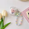 Sleutelhangers Hand maken bloem kralen sleutelhanger acryl polsband mode-accessoire kralen polsbandje materiaal voor meisjes tiener