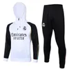 23 24 REAL MADRIDS COMPON SCANCED TRACKSUTITS TRACKSTS CHIDS TRAFTSUTT KIT CHANDAL FUTBOL Surverement Madrides Suit Suit Soccer Long Zipper Jackets