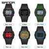 Wristwatches SANDA Outdoor Sport Digital Watch Men Sports Watches For men Running Stopwatch Military LED Electronic Clock Wrist Watches Men 231214