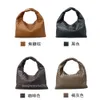 Vbottega Totes Leather One Designer New Large Hop Bag Trendy Fashionable Handmade Women Woven Horn Handheld Purse Shoulder Underarm Bags Wrist Cloud YSMG