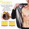 Мужской костюм для сауны LAZAWG, спортивные леггинсы, брюки, комплект для похудения, куртка для тренировок, топ для похудения, брюки Body Shaper Fat Gym 231213