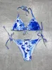 Designer G Sexig bikini Set för kvinnor Bandage baddräkt Twopieces Crop Top badkläder thong baddräkt med hög midja strandkläder g405 strand badkläder kvinnlig biquini