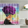 Shower Curtains Dafield African American Curtain Gray Sexy Get Naked Waterproof Polyester Washable Bathroom Bath T200711 Drop Delive Dhz7I