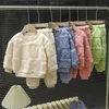 Pajamas Children's Pajama Set Warm Autumn Winter Sleepwear for Kids Boys Girls Thickened Homewear Plush Baby Clothes Set 1-10years R231214