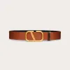 Designer riem bruin echt leer brons V-gesp riem Ceintures De Designer echte koeienhuid mode riem breedte 2,5 cm 3,0 cm 3,5 cm 4,0 cm