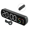 Wall Clocks Available With Batteries Electronic Clock Alarm High-definition LED Display Four Colors