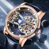 Orologi da polso Reloj Hombre HANBORO Orologio meccanico per uomo Cielo stellato Polso automatico 50M Impermeabile Uomo Relogio Masculino