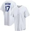 Maßgeschneiderte 17 Ohtani Baseball-Trikots 17 OHTANI 50 BETTS 22 KERSHAW 7 URIAS 35 BELLINGER 5 FREEMAN yakuda lokaler Online-Shop Mode Cool Base Jersey