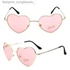 Sunglasses Women Sunglasses Cute Heart Style Frame Mirror Fashion Sun Glasses UV400 Protection Vintage Eyewear Retro SunglassL231214