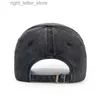 Ball Caps New Unisex Three-dimensional Embroidered Brushed Washed Distressed Two Tone Cotton Adjustable Baseball Cap YQ231214