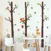 Large Size 178cmx172cm Cartoon Tree and Forest Animals Wall Stickers for Kids Room Baby Nuresry Room Bedroom Wall Decals Sticker