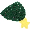 Berets chapéu de malha crochê para adultos crianças gorro natal pai-filho chapéus bebês