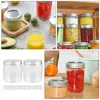 Depolama Şişeleri 12 PCS Mini Mason Kavanozları Yeniden Kullanılabilir Mutfak Canning Jar Baharat Jam Bal Jöle Tatlı