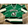 CUSTOM College Hockey porte Nik1 North Dakota Fighting Sioux University White Hockey Jersey Broderie pour hommes cousue Personnalisez n'importe quel numéro a