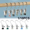Askılar 1/10 PCS Paslanmaz Çelik Clothespins Çamaşır giysileri, kanca taşınabilir asılı klipsli gardırop organizatörü ile mandallar