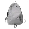 Backpack 2023 Casual Nylon Solid Girl School Bags College Women SchoolBag