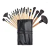 Brosses de maquillage 24 PCS Brush Sac-cadeau Sac Cosmetics Cosmetics Powder Powder Foundation Shadows Pinceaux Maquillage Outils