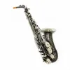 Tyskland SX90R Keilwerth Saxophone Alto Black Nickel Silver Alloy Alto Sax Brass Musical Instrument med Case Mouthpiece Copy