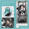 Barnvagnar# baby barnvagn mtifunktionell 3 i 1 högt landskap vikbar vagn guld nyfödda droppleverans barn moderskap dhhon q240429