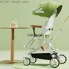 Poussettes # Nouvelle poussette de bébé légère pliable chariot d'été portable quatre roues poussette avec Sunshade Travel Baby CarriageVaidUry Q231215