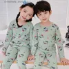 Pajamas Toddler Girls Boys Cloths Children's Children Intermal Stepers Teenagers Sleepwear Baby Pajamas 2PCS Pajamas for Kids 6 8 10 12year R231214