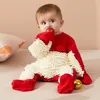 Rompers Autumn Infant Baby Boy Girl Spring Born Jumpsuit Mop Mopping Cleaning Boys Girls Crawl kläder 231214