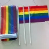 5 x 8 Zoll großes Regenbogen-Banner, 14 x 21 cm, Gay-Pride-Flagge, 100 Stück, LOT233C