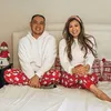 Família combinando roupas família combinando pijamas de natal conjunto 2pcs pelúcia inverno quente homens mulheres criança pai-filho roupas pijamas pijamas 231213