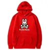 Psykologisk kanin Mens Hooded Sweatshirt Designer Womens Colorful Loose High Quality Hoody Psyco Bunny Hoodie Warm Psycho Rabbit Hoodie 4735 8792