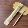 Dempossibla tandborstar Personlig återförsäljbar bambu tandborstar tungrengörare Denture Tänder resebad levererar tandborste Q834