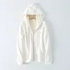 Frauen Hoodies Herbst Winter Fleece Mit Kapuze Koreanischen Stil Einfarbig Dicke Lammwolle Strickjacken Weibliche Kordelzug Lose Oberbekleidung