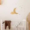 Wit/Goud/Roze Maan Wolken Sterren Stippen Muurstickers voor Kinderkamer Baby Kinderkamer Meubels Decoratieve Stickers muurstickers