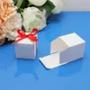 50 pezzi di carta kraft vuota scatola di imballaggio piccola scatola di cartone regalo di sapone fatto a mano per gioielli artigianali di nozze caramelle con nastro ZHL1200225t