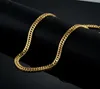 Hela vintage lång guldkedja för män kedja halsband Ny trendig guldfärg rostfritt stål tjockt bohemiska smycken Colar hane n6676574