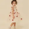 Robes de fille Robe d'enfants Automne et hiver KS Style de Noël Filles Sans manches Love Sequin Gaze Jupe Princesse Robe 231213