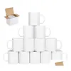 Mugs 11Oz Sublmation Mugs Blank Sublimaton Coffee With Large Handle White Coated Ceramic Cup Gift Box Drop Delivery Home Garden Kitche Dhqhd