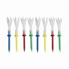 12 Pcs Mixed Colors 3 1/4 inch Golf Tees 3.25'' Tee 4 Yards Golf Tees Plastic Less Friction Supplies Golf Accessories 231213
