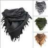 Sciarpe Militari Sciarpa da uomo Collo Foulard Deserto Palestina Shemagh Arabo Kefiah Scaldacollo in cotone Sciarpa tattica Testa Ordito Donna 231214