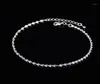 Fashion Ed Weave Chain for Women anklet 925 Sterling Silver Anklets Bracelet for Women Foot Jewelry anklet onfoot13954414