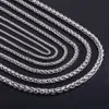 Wholesale Necklaces 3mm 4mm 5mm 6mm 7mm 8mm Wheat Chain Men Chain Necklace Custom Stainless Steel Necklace